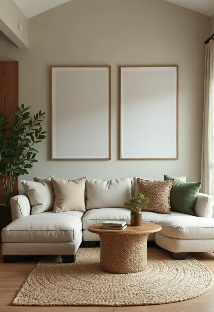 50 Modern Farmhouse Living Room Ideas That Blend Rustic and Chic - 13. Earthy Color Palettes