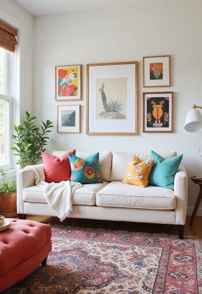 50 Modern Farmhouse Living Room Ideas That Blend Rustic and Chic - 29. Whimsical Accessories