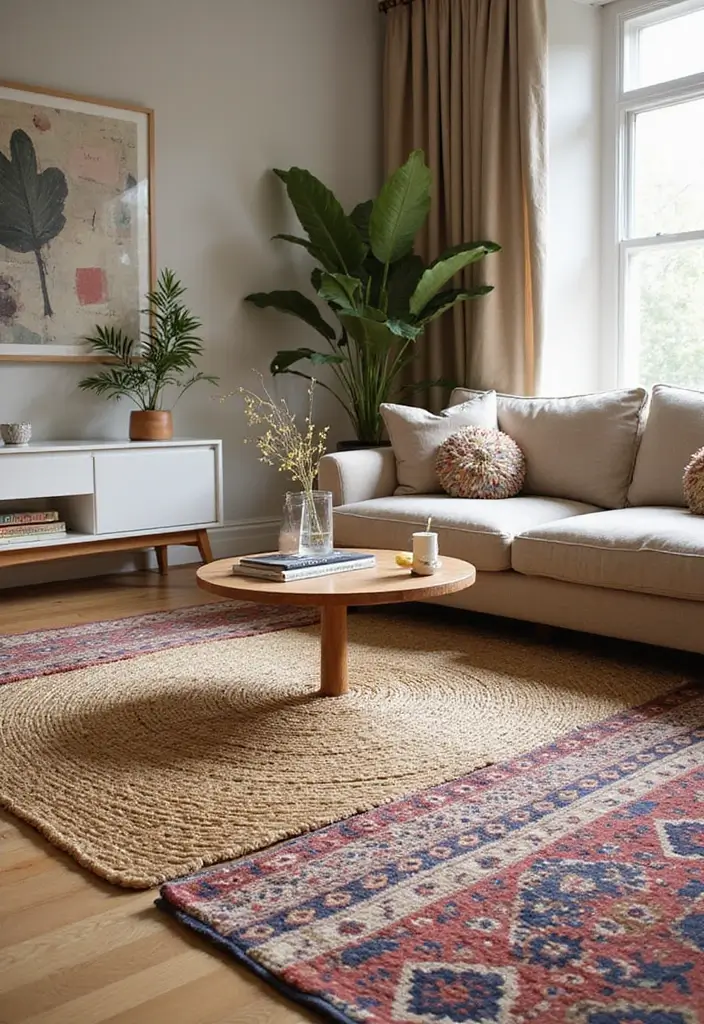 50 Modern Living Room Ideas That Redefine Everyday Style - 16. Textured Rugs