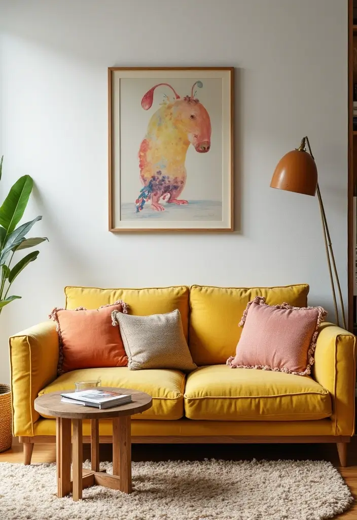 50 Modern Living Room Ideas That Redefine Everyday Style - 39. Playful Accents
