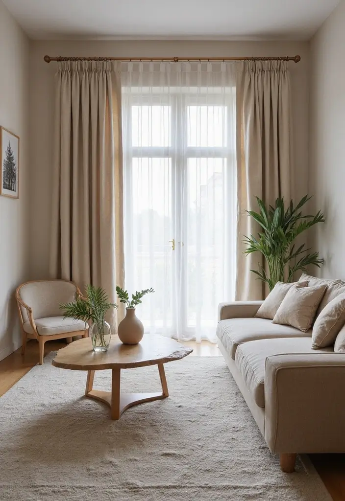 50 Modern Living Room Ideas That Redefine Everyday Style - 40. Elegant Drapery