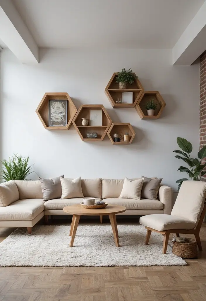 50 Modern Living Room Ideas That Redefine Everyday Style - 47. Geometric Shapes
