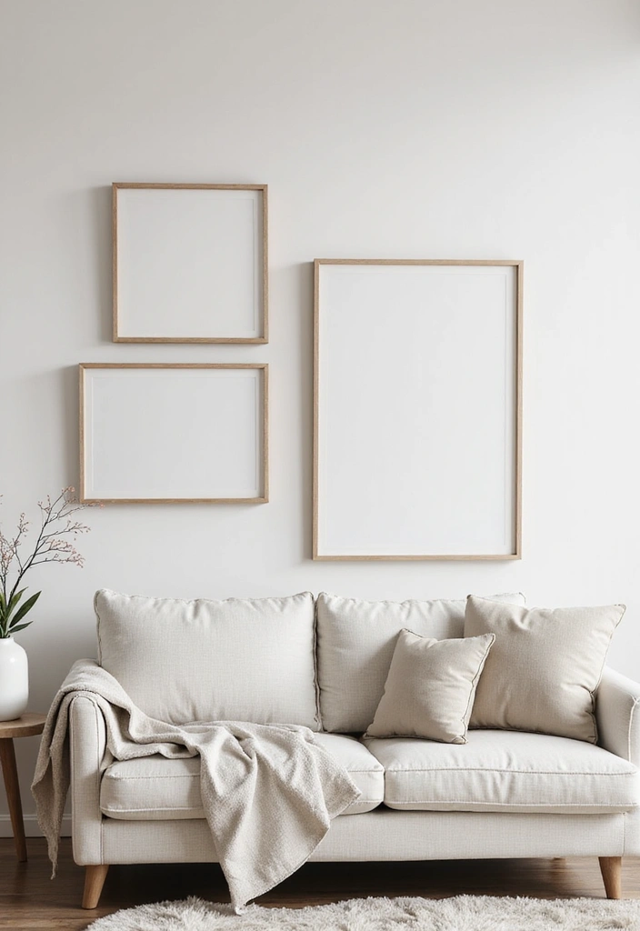 50 Modern Minimalist Living Room Ideas for a Sleek and Stylish Home 13 50 Modern Minimalist Living Room Ideas for a Sleek and Stylish Home - 13. Simple Wall Decor
