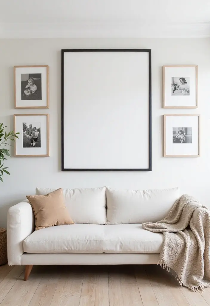 50 Modern Minimalist Living Room Ideas for a Sleek and Stylish Home 25 50 Modern Minimalist Living Room Ideas for a Sleek and Stylish Home - 23. Personalized Decor