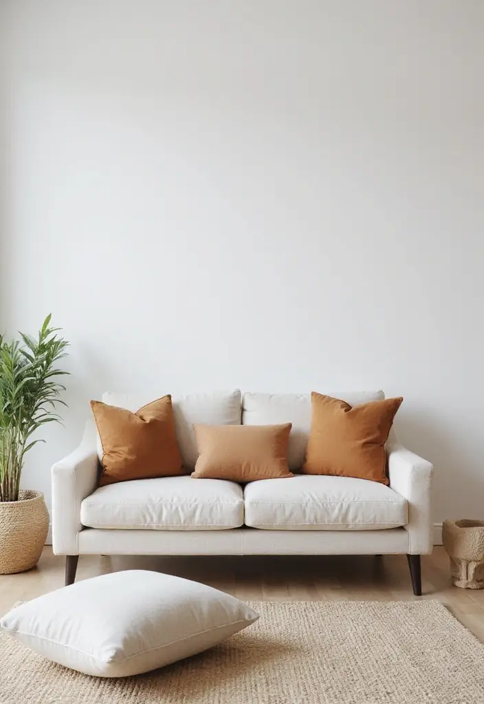 50 Modern Minimalist Living Room Ideas for a Sleek and Stylish Home 28 50 Modern Minimalist Living Room Ideas for a Sleek and Stylish Home - 26. Minimalist Cushions