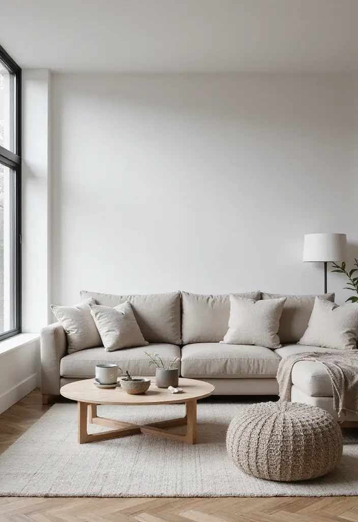 50 Modern Minimalist Living Room Ideas for a Sleek and Stylish Home 7 50 Modern Minimalist Living Room Ideas for a Sleek and Stylish Home - 7. Monochromatic Color Schemes