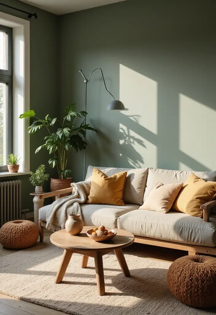 50 Modern Rustic Living Room Ideas That Balance Warmth and Simplicity - 2. Earthy Color Palettes