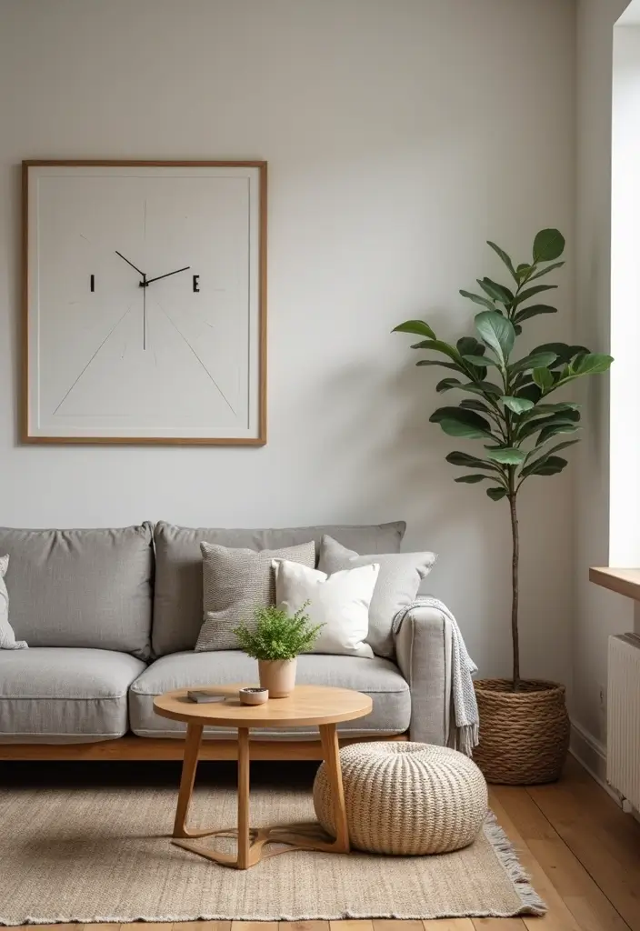 50 Modern Rustic Living Room Ideas That Balance Warmth and Simplicity - 21. Minimal Clutter