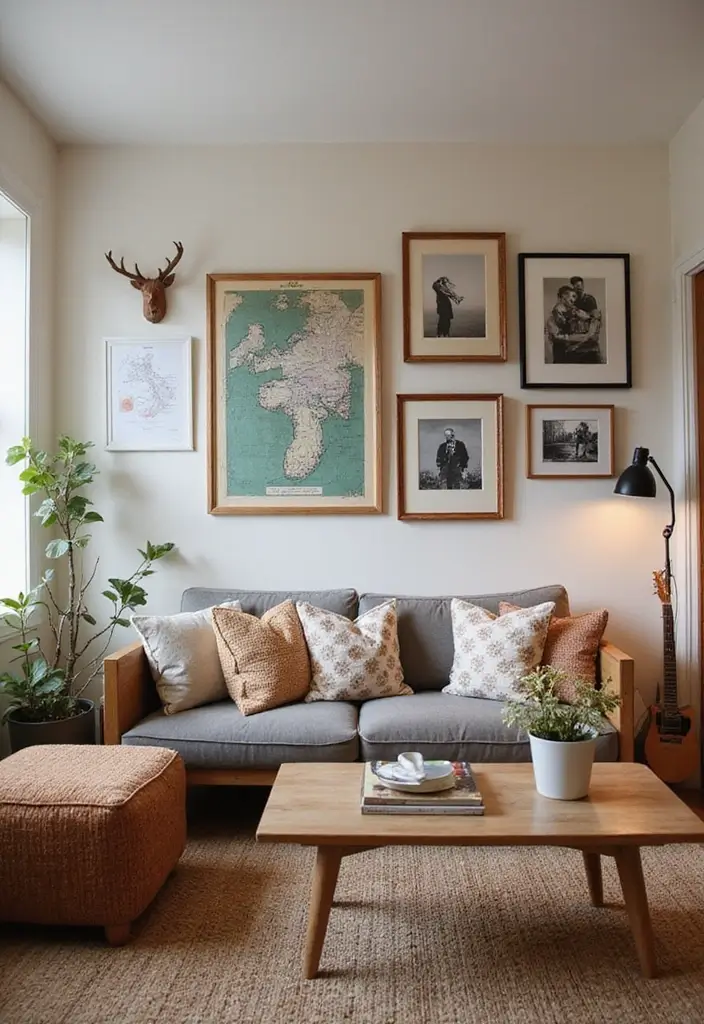50 Modern Rustic Living Room Ideas That Balance Warmth and Simplicity - 23. Personal Touches