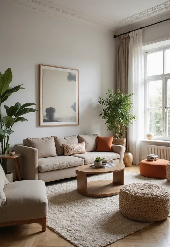50 Modern Rustic Living Room Ideas That Balance Warmth and Simplicity - 27. Thoughtful Layout