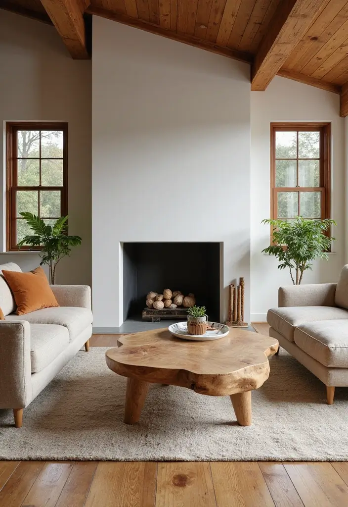 50 Modern Traditional Living Room Ideas That Balance Comfort and Elegance 6 50 Modern Traditional Living Room Ideas That Balance Comfort and Elegance - 6. Warm Wood Accents