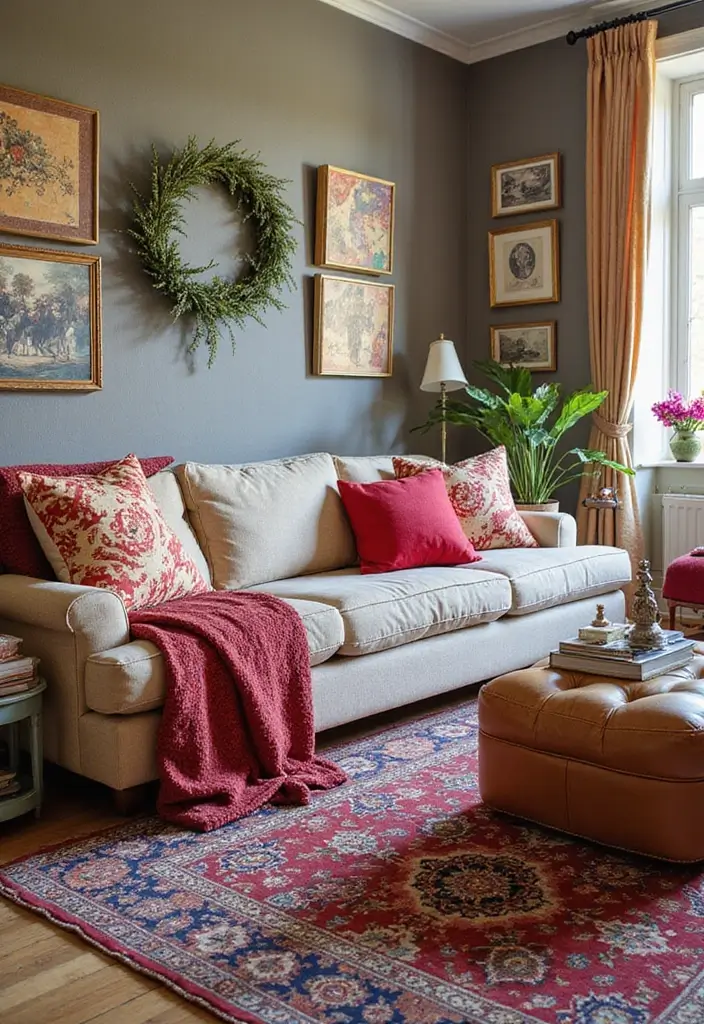 50 Modern Traditional Living Room Ideas That Balance Comfort and Elegance 7 50 Modern Traditional Living Room Ideas That Balance Comfort and Elegance - 7. Mixed Patterns