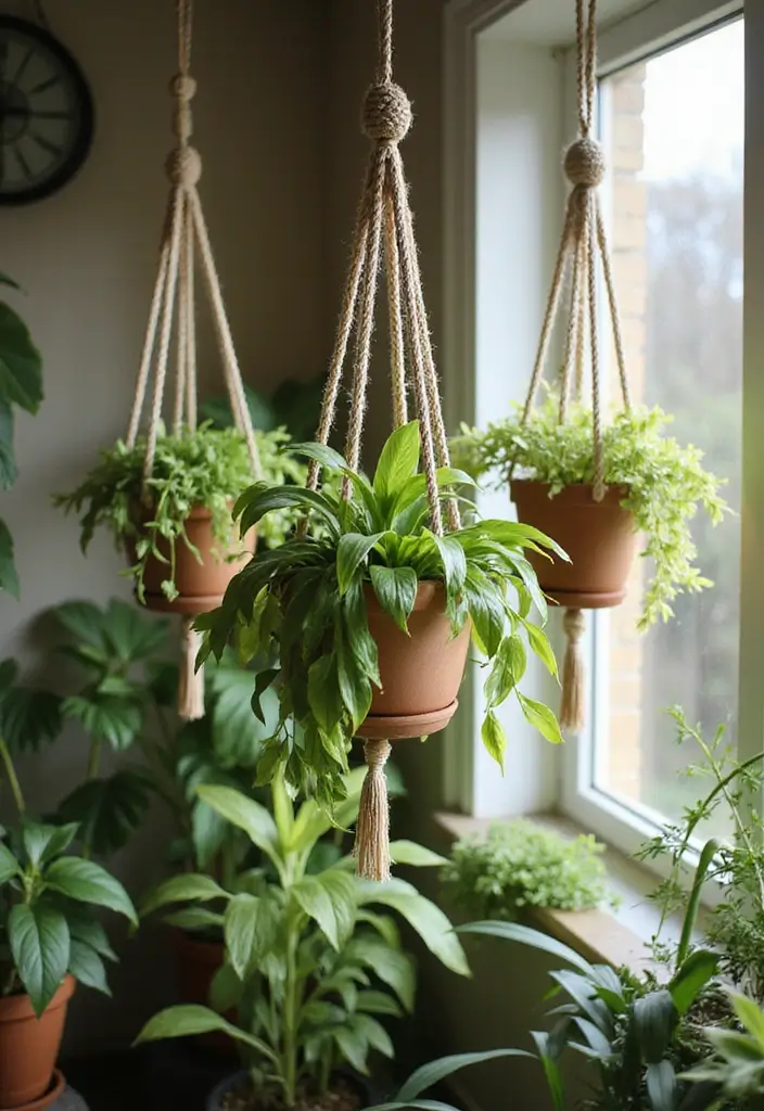 50 Plant Decor Ideas for Living Rooms That Bring Life Indoors 1 50 Plant Decor Ideas for Living Rooms That Bring Life Indoors - 1. Hanging Plants for Vertical Appeal