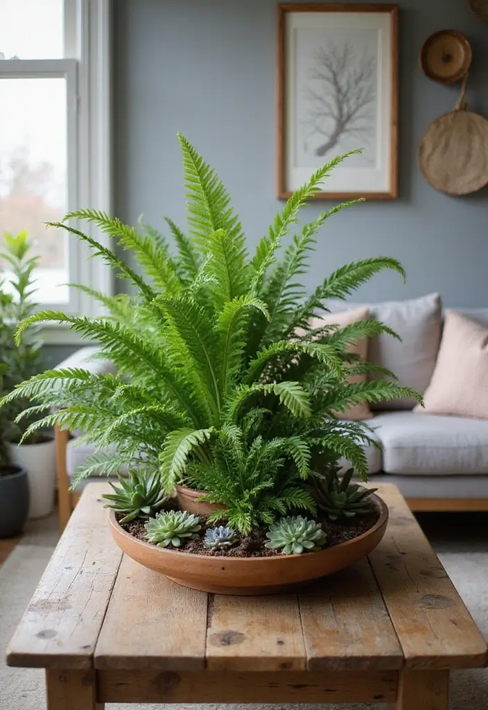 50 Plant Decor Ideas for Living Rooms That Bring Life Indoors 2 50 Plant Decor Ideas for Living Rooms That Bring Life Indoors - 2. Clustered Plant Groupings