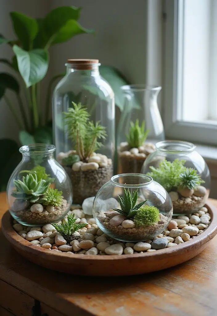 50 Plant Decor Ideas for Living Rooms That Bring Life Indoors 4 50 Plant Decor Ideas for Living Rooms That Bring Life Indoors - 4. Terrariums as Art Pieces