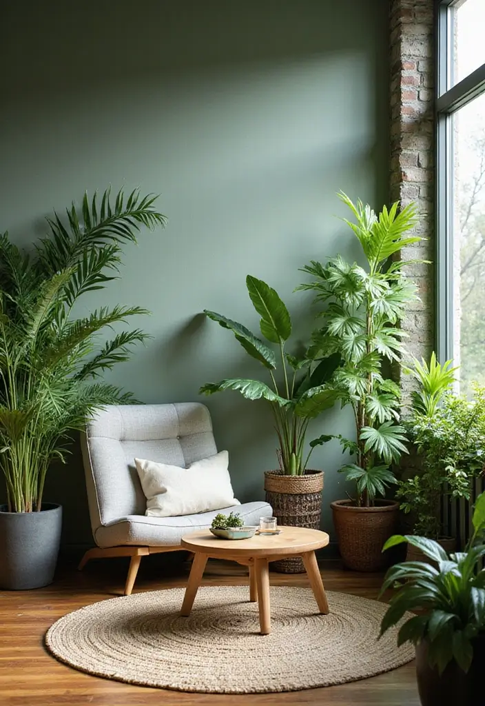 50 Plant Decor Ideas for Living Rooms That Bring Life Indoors 48 50 Plant Decor Ideas for Living Rooms That Bring Life Indoors - 44. Plant Therapy Space