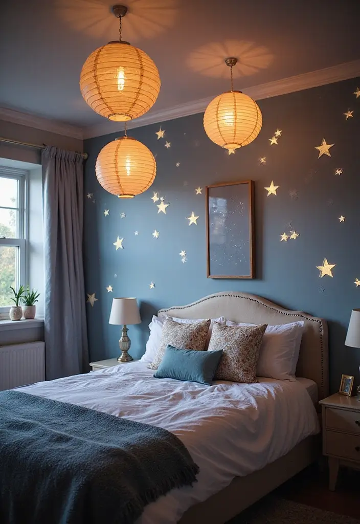 50 Shared Bedroom Ideas for Boys and Girls That Actually Work 18 50 Shared Bedroom Ideas for Boys and Girls That Actually Work - 18. Ceiling Decor