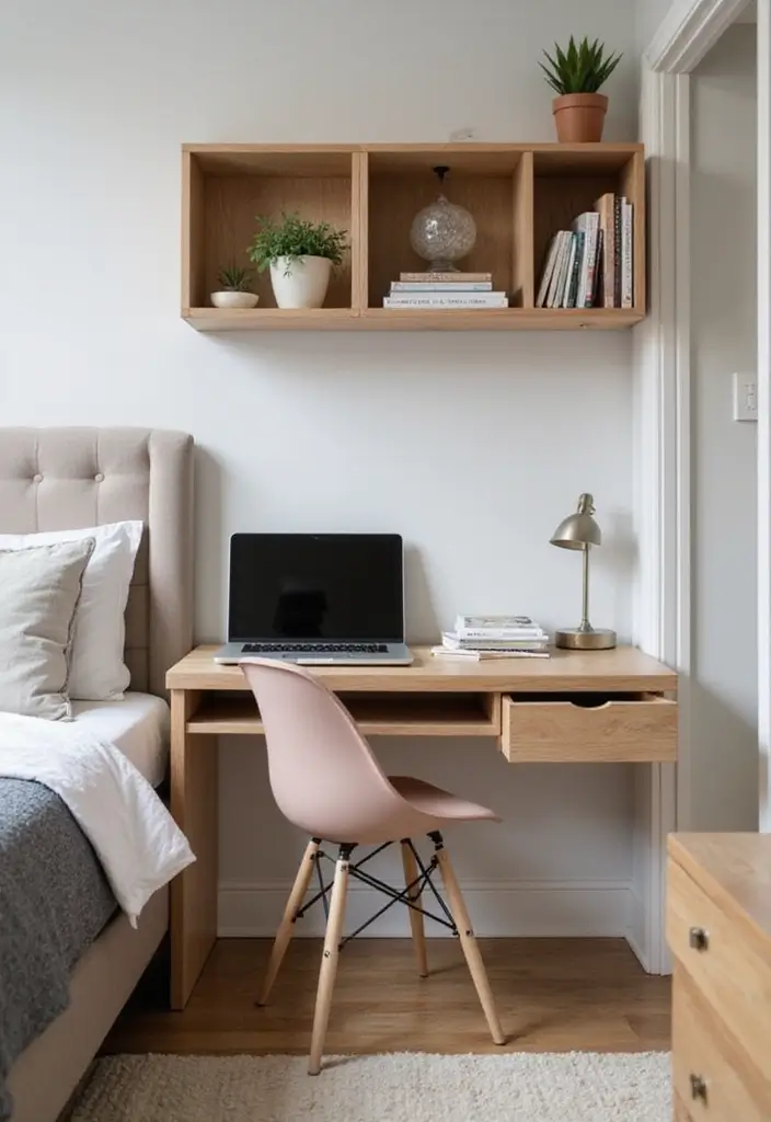 50 Shared Bedroom Ideas for Boys and Girls That Actually Work 24 50 Shared Bedroom Ideas for Boys and Girls That Actually Work - 22. Functional Floating Desks