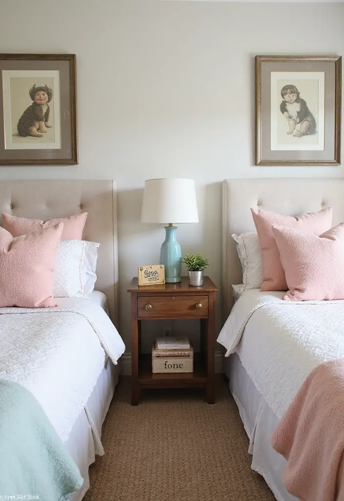 50 Shared Bedroom Ideas for Boys and Girls That Actually Work 26 50 Shared Bedroom Ideas for Boys and Girls That Actually Work - 24. Personalized Nightstands