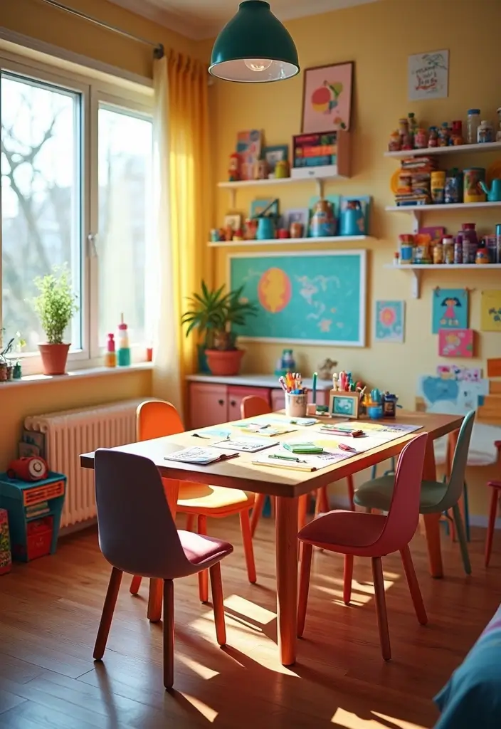 50 Shared Bedroom Ideas for Boys and Girls That Actually Work 28 50 Shared Bedroom Ideas for Boys and Girls That Actually Work - 26. Collaborative Crafts Area