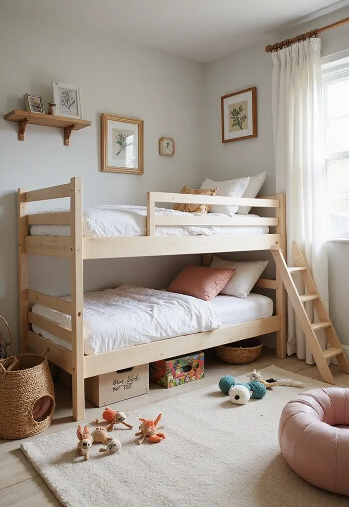 50 Shared Bedroom Ideas for Boys and Girls That Actually Work 42 50 Shared Bedroom Ideas for Boys and Girls That Actually Work - 38. Under-Bed Play Area