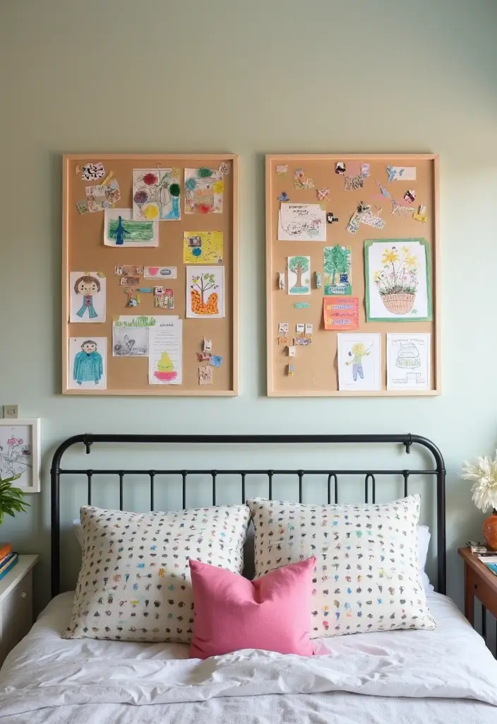 50 Shared Bedroom Ideas for Boys and Girls That Actually Work 45 50 Shared Bedroom Ideas for Boys and Girls That Actually Work - 41. DIY Bulletin Boards