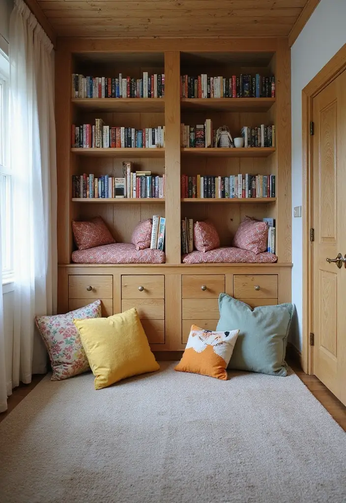 50 Shared Bedroom Ideas for Boys and Girls That Actually Work 53 50 Shared Bedroom Ideas for Boys and Girls That Actually Work - 49. Creative Book Nooks