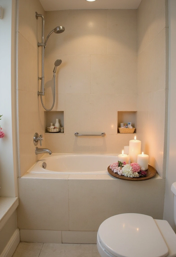 50 Small Bathroom with Tub Ideas That Save Space in Style 12 50 Small Bathroom with Tub Ideas That Save Space in Style - 12. Spa-Like Features for Relaxation