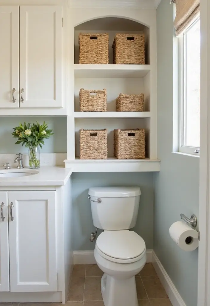 50 Small Bathroom with Tub Ideas That Save Space in Style 14 50 Small Bathroom with Tub Ideas That Save Space in Style - 14. Integrate Storage Solutions