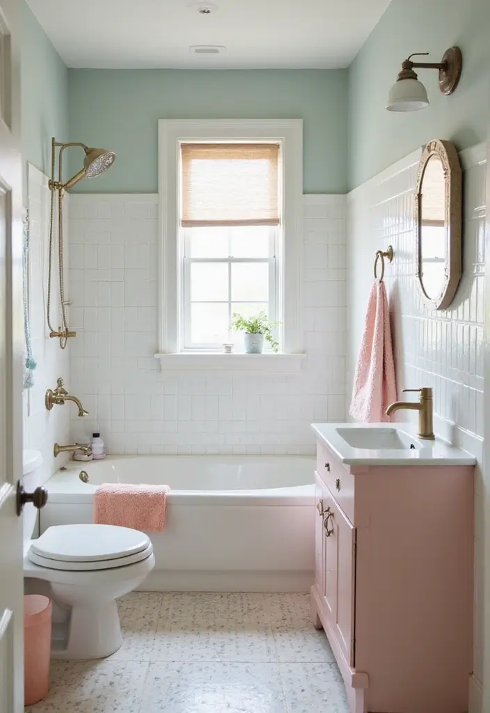 50 Small Bathroom with Tub Ideas That Save Space in Style 15 50 Small Bathroom with Tub Ideas That Save Space in Style - 15. Color Schemes That Expand Space
