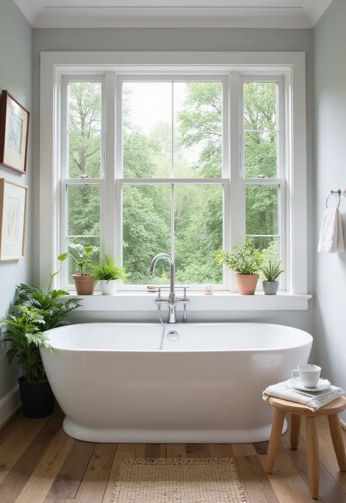 50 Small Bathroom with Tub Ideas That Save Space in Style 2 50 Small Bathroom with Tub Ideas That Save Space in Style - 2. Freestanding Bathtubs as Focal Points