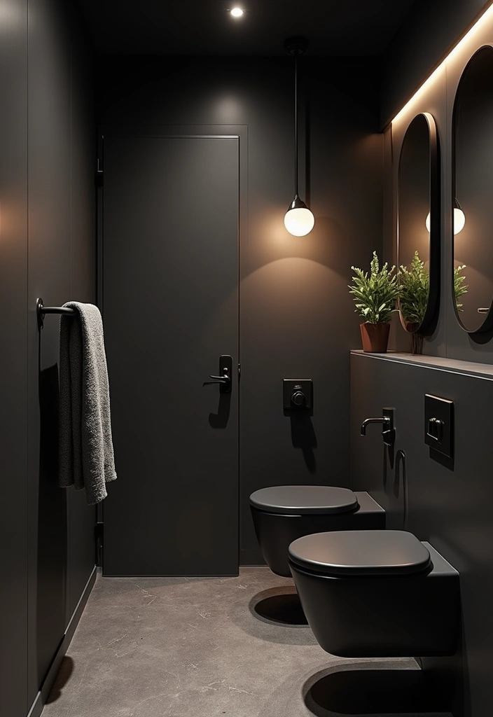 50 Small Bathroom with Tub Ideas That Save Space in Style 25 50 Small Bathroom with Tub Ideas That Save Space in Style - 23. Dark and Moody Aesthetics
