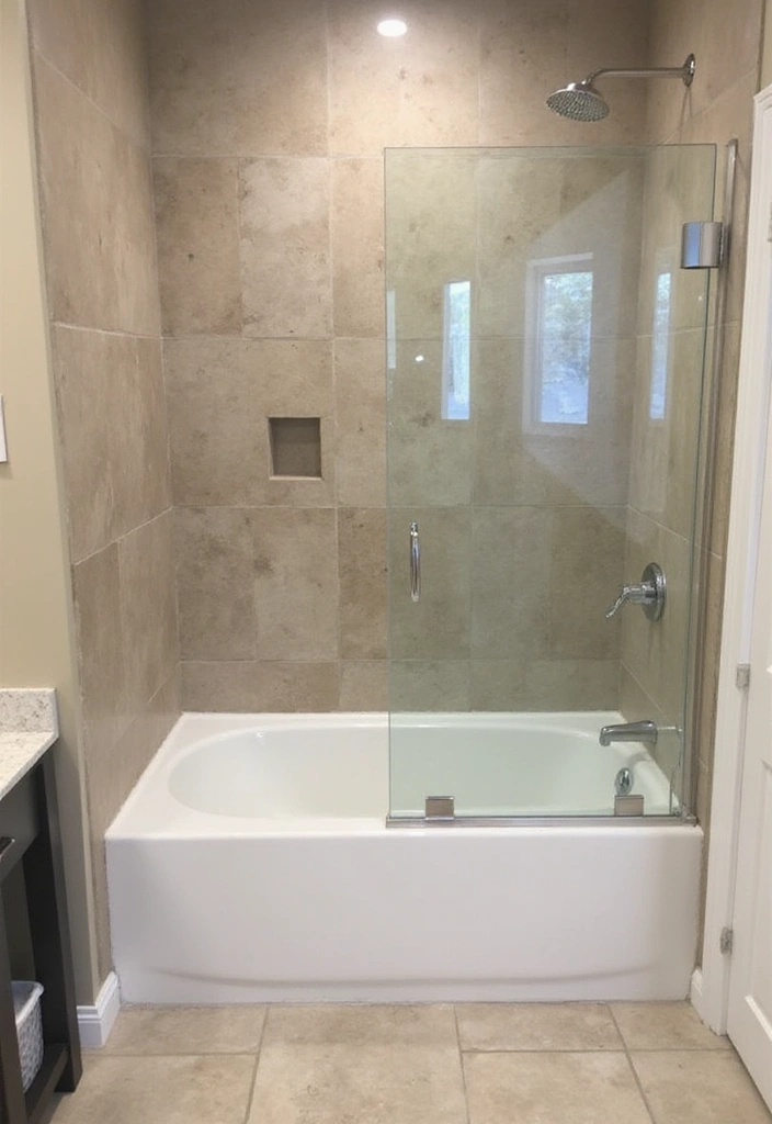 50 Small Bathroom with Tub Ideas That Save Space in Style 3 50 Small Bathroom with Tub Ideas That Save Space in Style - 3. Tub-Shower Combos for Versatile Spaces