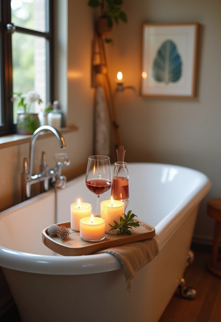 50 Small Bathroom with Tub Ideas That Save Space in Style 34 50 Small Bathroom with Tub Ideas That Save Space in Style - 32. Functional Bathtub Trays