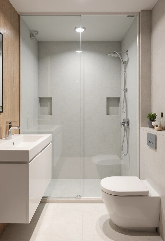 50 Small Bathroom with Tub Ideas That Save Space in Style 35 50 Small Bathroom with Tub Ideas That Save Space in Style - 33. Minimalist Decor for a Clean Look