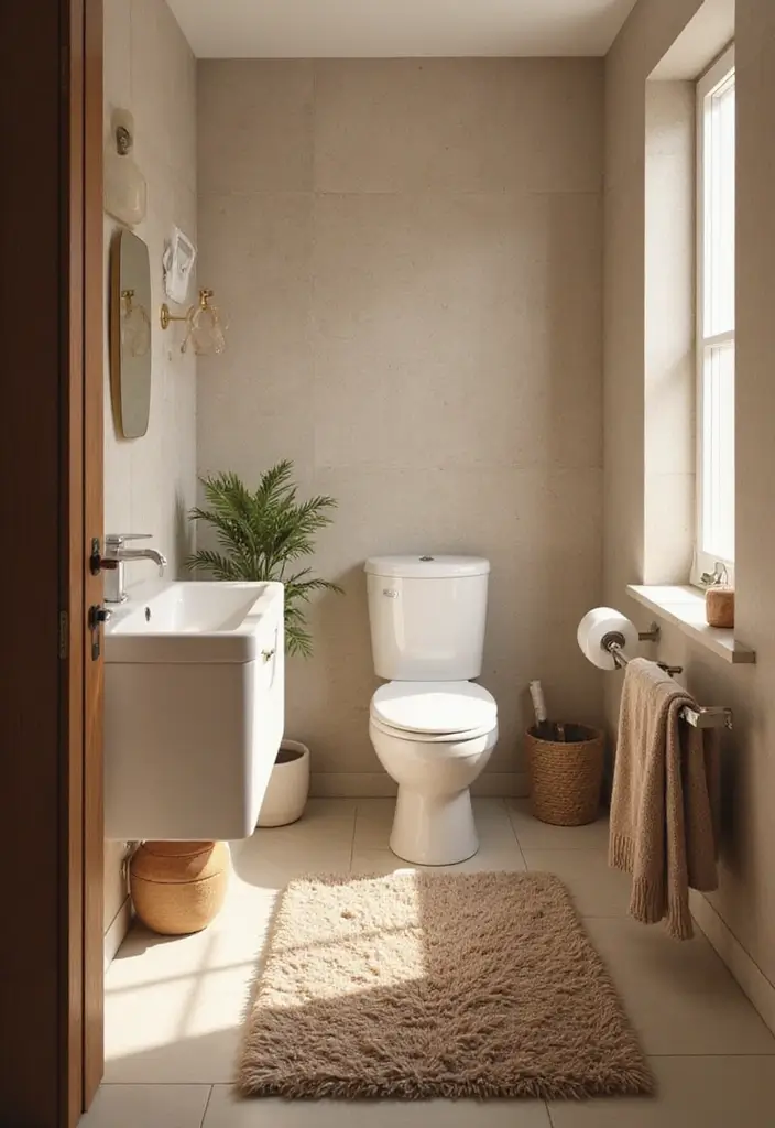 50 Small Bathroom with Tub Ideas That Save Space in Style 36 50 Small Bathroom with Tub Ideas That Save Space in Style - 34. Cozy Textures for Comfort