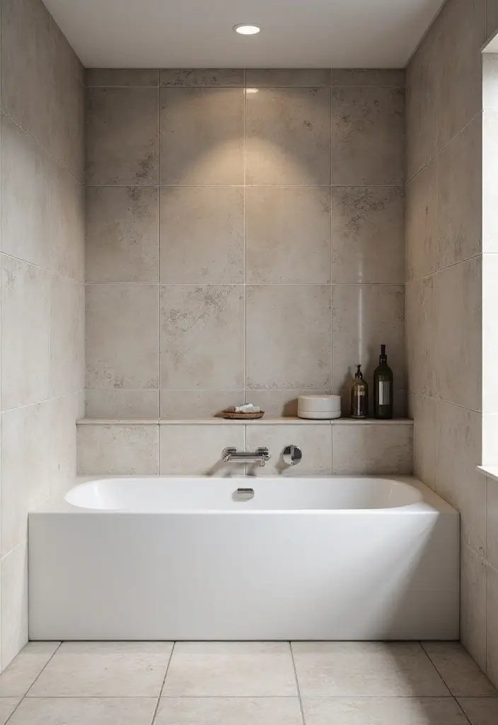 50 Small Bathroom with Tub Ideas That Save Space in Style 4 50 Small Bathroom with Tub Ideas That Save Space in Style - 4. Built-in Bathtubs for Minimalist Vibes