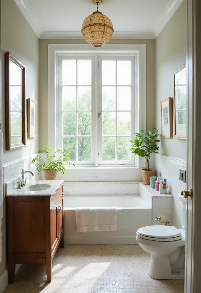 50 Small Bathroom with Tub Ideas That Save Space in Style 47 50 Small Bathroom with Tub Ideas That Save Space in Style - 43. Incorporate Natural Light