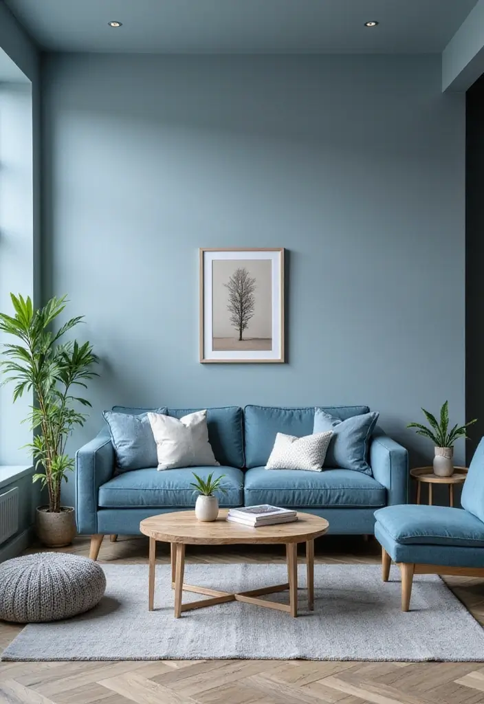 50 Stunning Paint Colors for Living Room Walls That Instantly Upgrade Your Space 14 50 Stunning Paint Colors for Living Room Walls That Instantly Upgrade Your Space - 14. Light Steel Blue