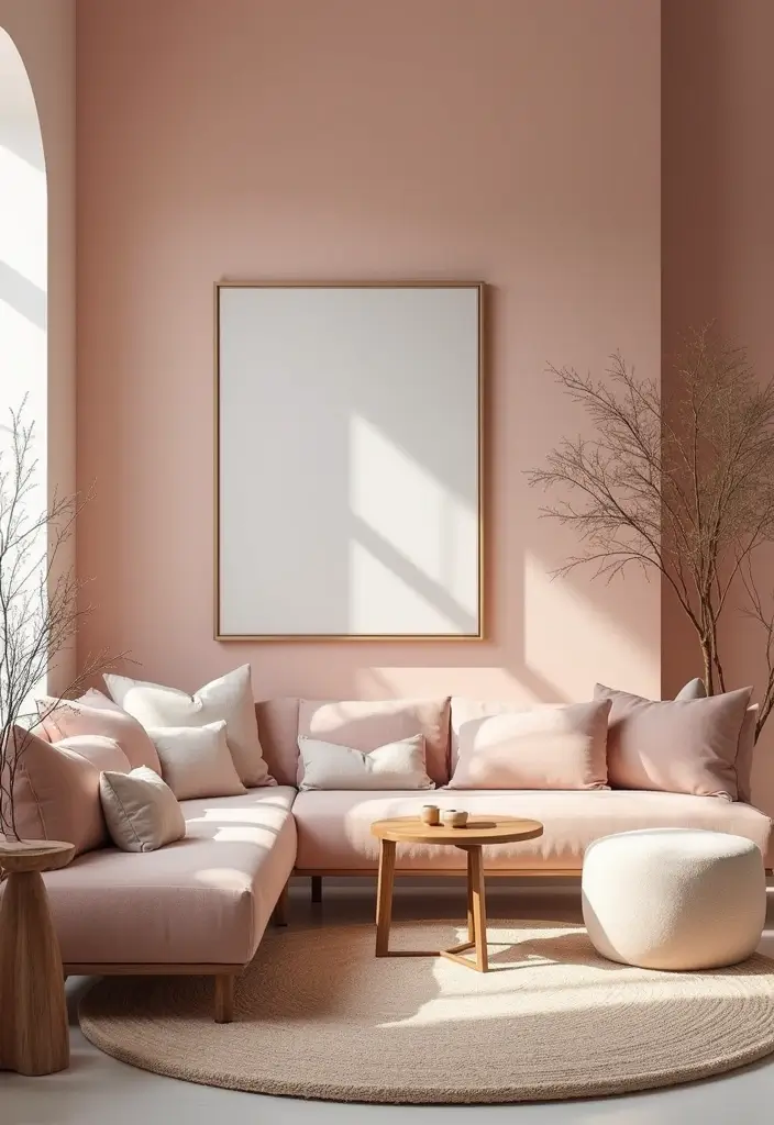 50 Stunning Paint Colors for Living Room Walls That Instantly Upgrade Your Space 23 50 Stunning Paint Colors for Living Room Walls That Instantly Upgrade Your Space - 23. Gentle Blush
