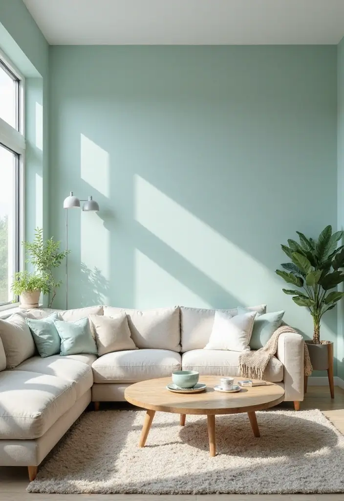 50 Stunning Paint Colors for Living Room Walls That Instantly Upgrade Your Space 24 50 Stunning Paint Colors for Living Room Walls That Instantly Upgrade Your Space - 24. Crisp Seafoam