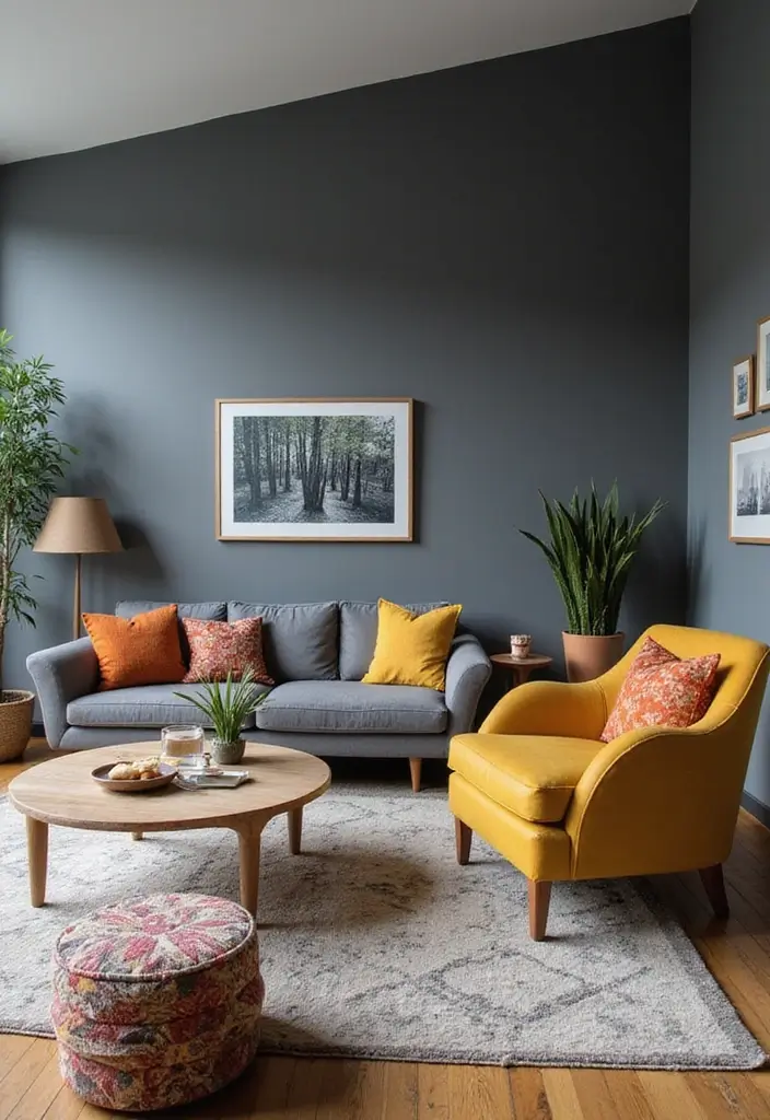 50 Stunning Paint Colors for Living Room Walls That Instantly Upgrade Your Space 30 50 Stunning Paint Colors for Living Room Walls That Instantly Upgrade Your Space - 30. Steel Gray