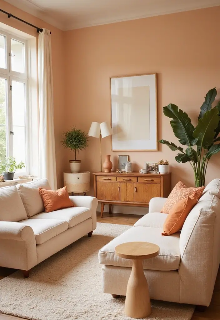 50 Stunning Paint Colors for Living Room Walls That Instantly Upgrade Your Space 50 50 Stunning Paint Colors for Living Room Walls That Instantly Upgrade Your Space - 50. Soft Peachy Beige