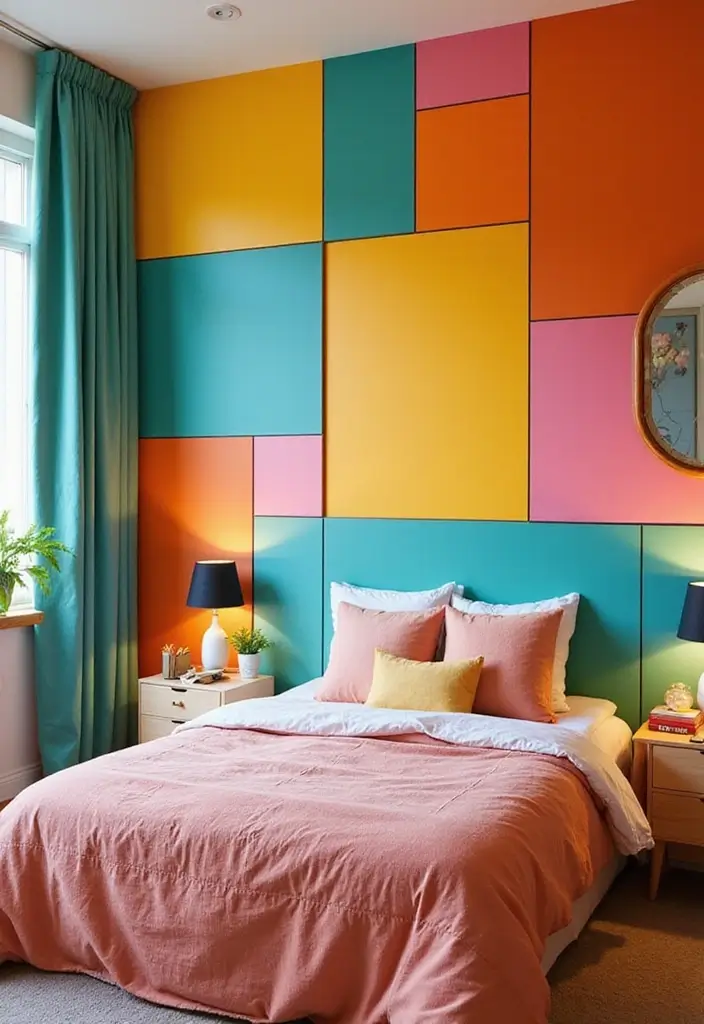 50 Teen Girl Bedroom Ideas She’ll Absolutely Love 50 50 Teen Girl Bedroom Ideas She’ll Absolutely Love - 46. Bright and Fun Color Blocks