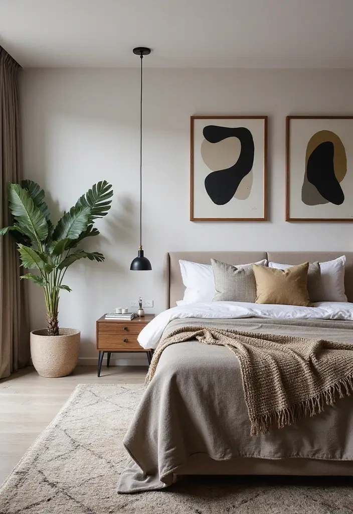 50 Teen Girl Bedroom Ideas She’ll Absolutely Love 53 50 Teen Girl Bedroom Ideas She’ll Absolutely Love - 49. Modern Art Features