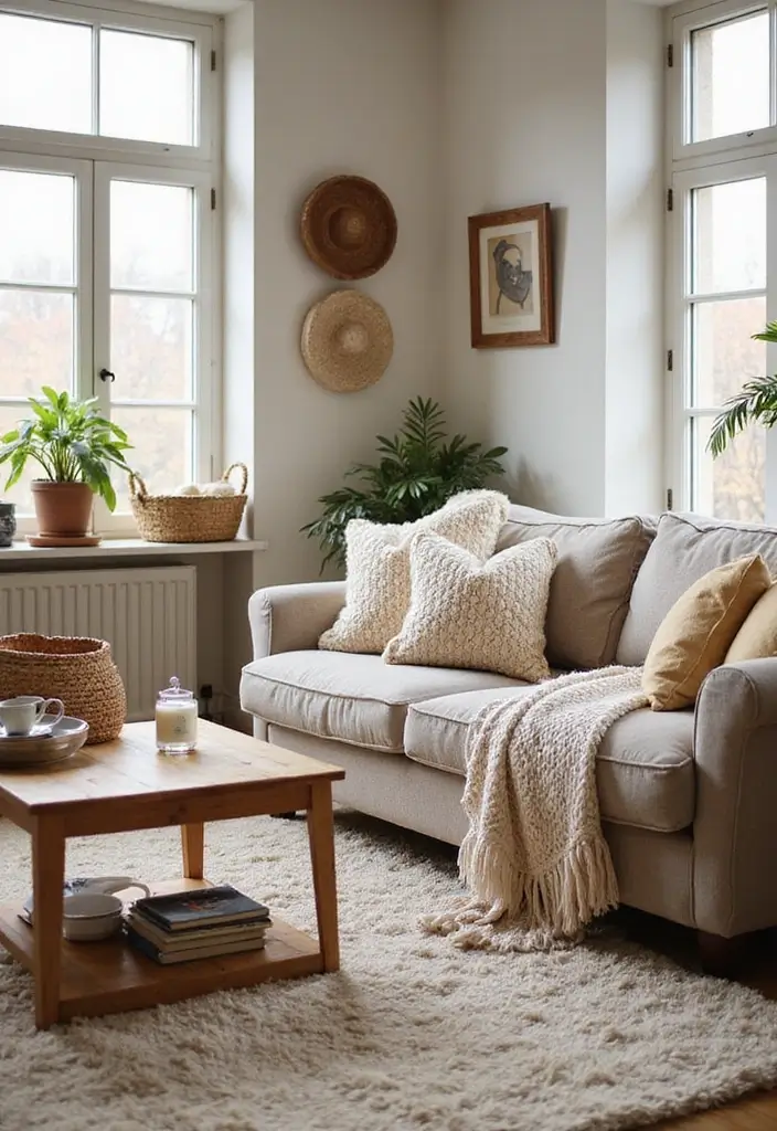 50 Western Living Room Decor Ideas with Rustic Charm - 43. Playful Textures for Comfort