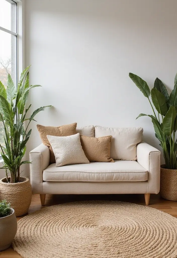 50 Western Living Room Decor Ideas with Rustic Charm - 9. Natural Textures for Depth and Warmth