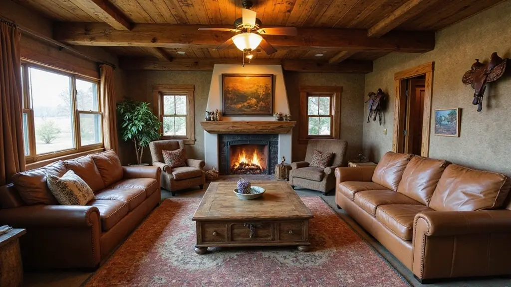 50 Western Living Room Decor Ideas with Rustic Charm