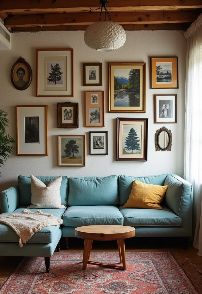 10 Basement Ledge Wall Ideas for Decorative Useful Space 12 10 Basement Ledge Wall Ideas for Decorative Useful Space - 2. Gallery Wall of Frames