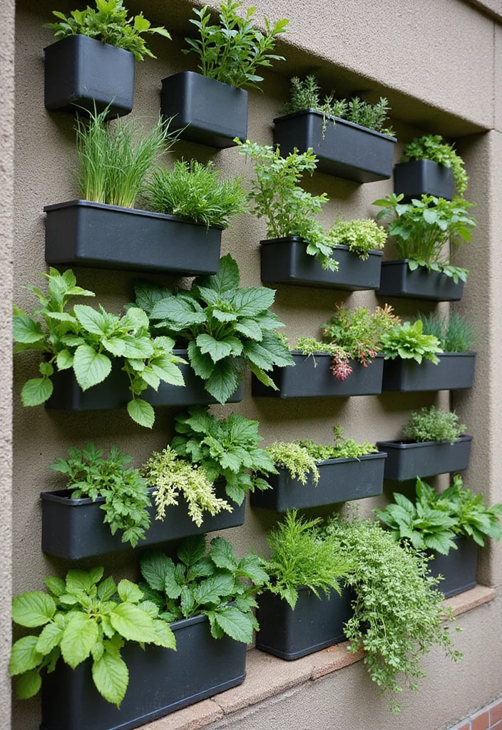 10 Basement Ledge Wall Ideas for Decorative Useful Space 56 10 Basement Ledge Wall Ideas for Decorative Useful Space - 6. Vertical Garden with Planters